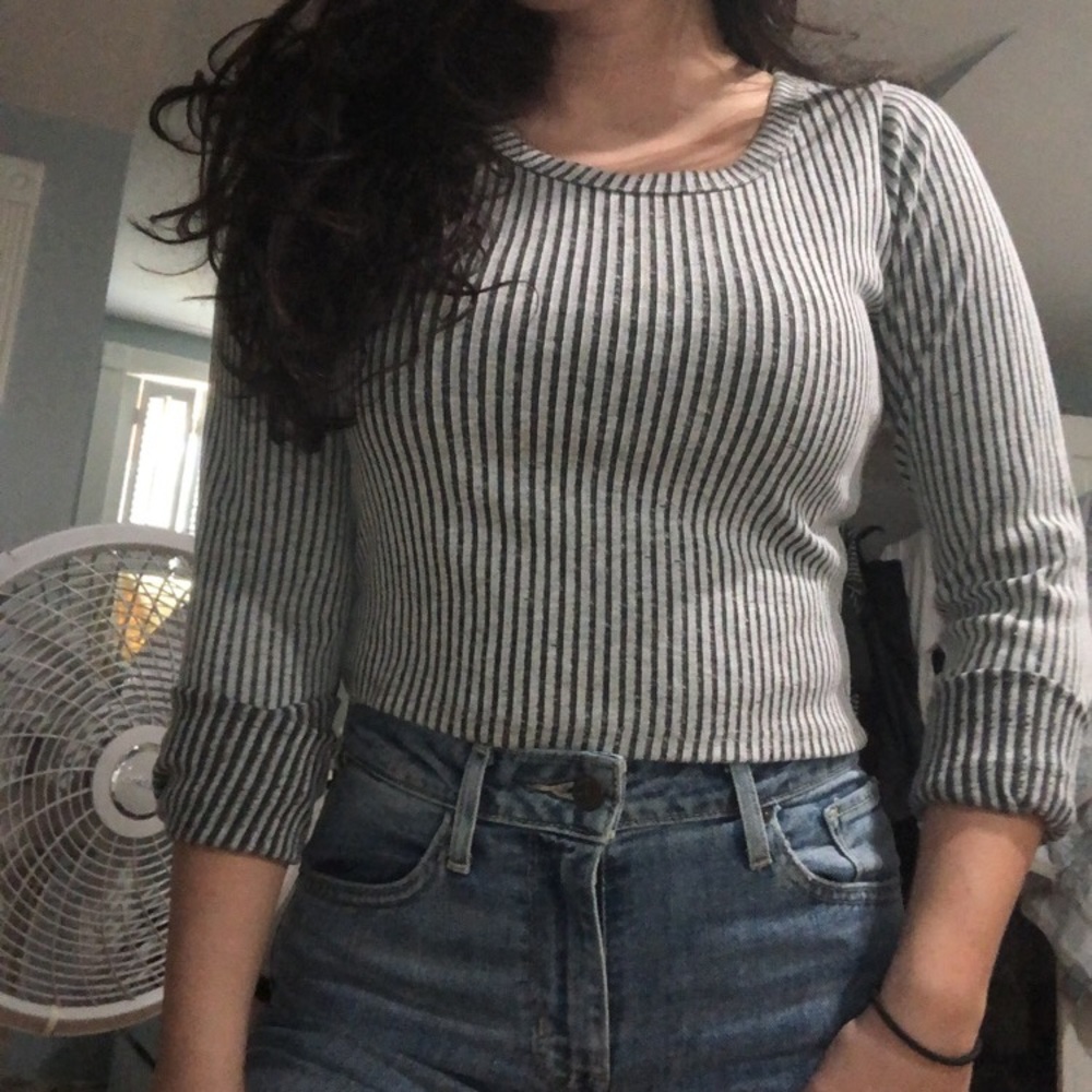 Striped long sleeve shirt